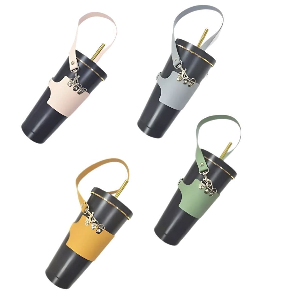 Adjustable Leather Cup Holder view 2