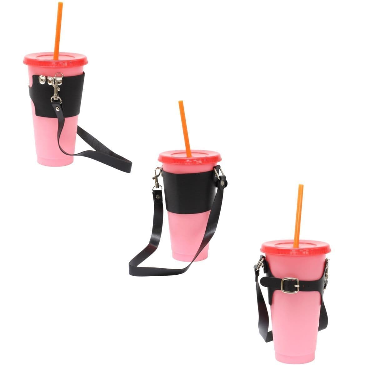 Adjustable Leather Cup Holder view 3