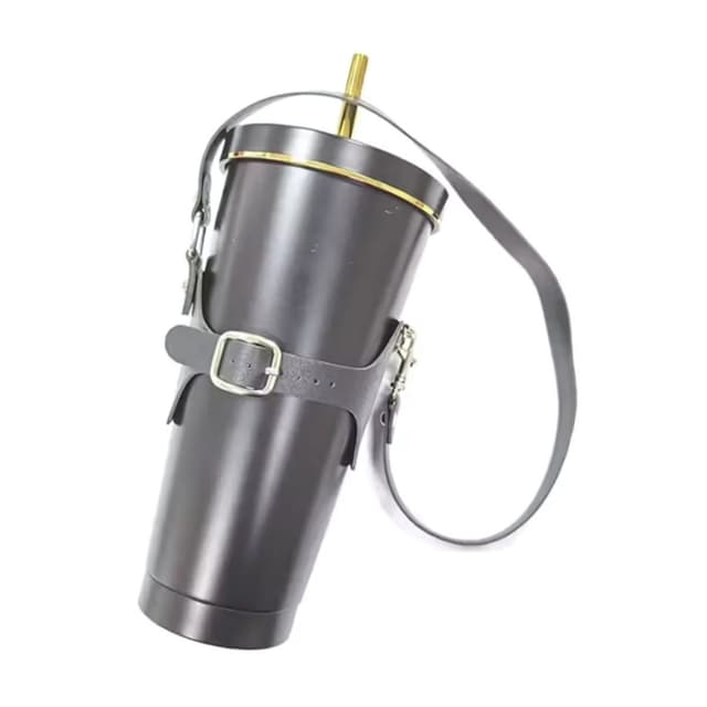 Adjustable Leather Cup Holder