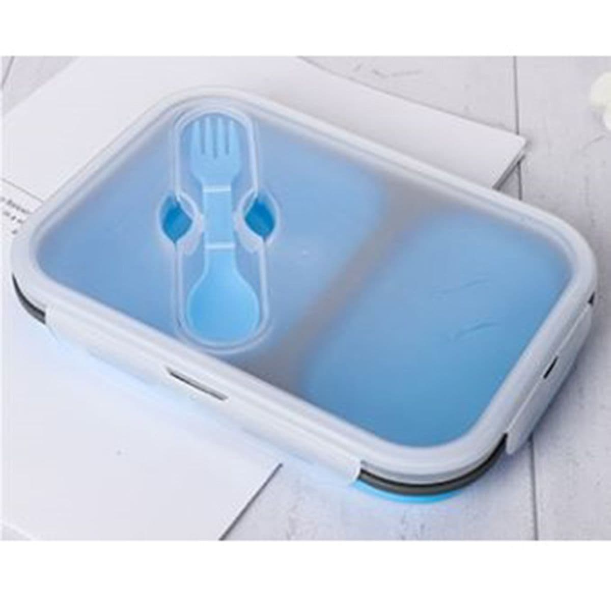 Buy Microwave-Safe Silicone Collapsible Lunch Box in Singapore view 4