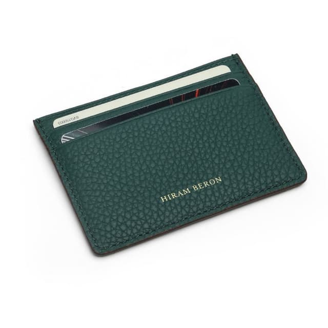 Pebble Pattern Leather Card Holder