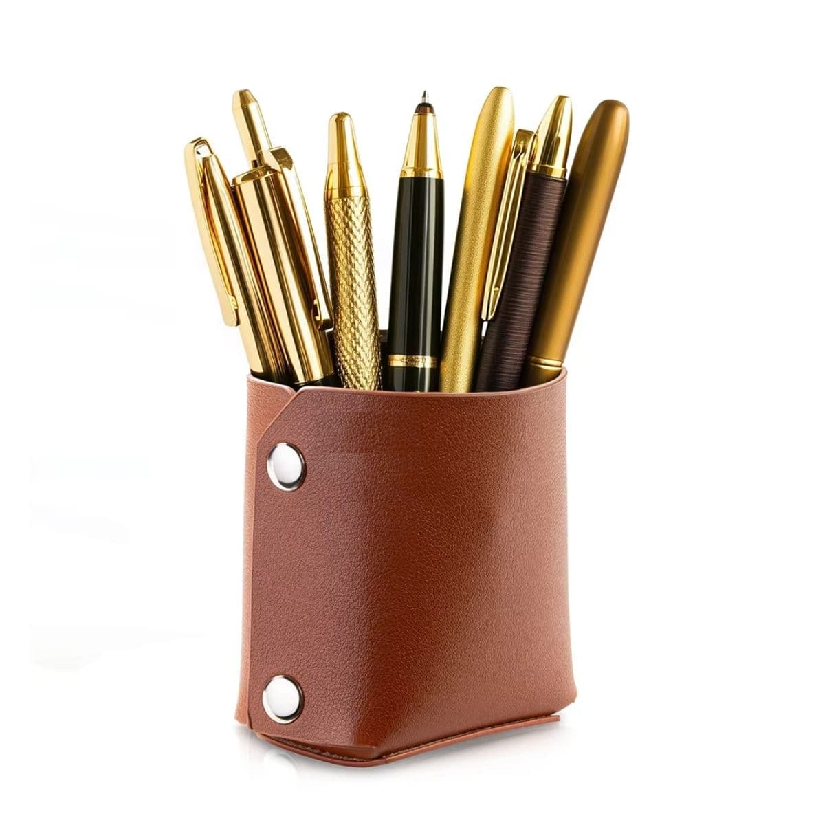 Leather Pen & Cup Holder