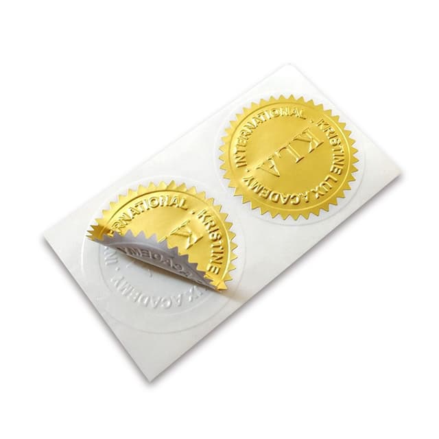 Embossed Paper Stickers