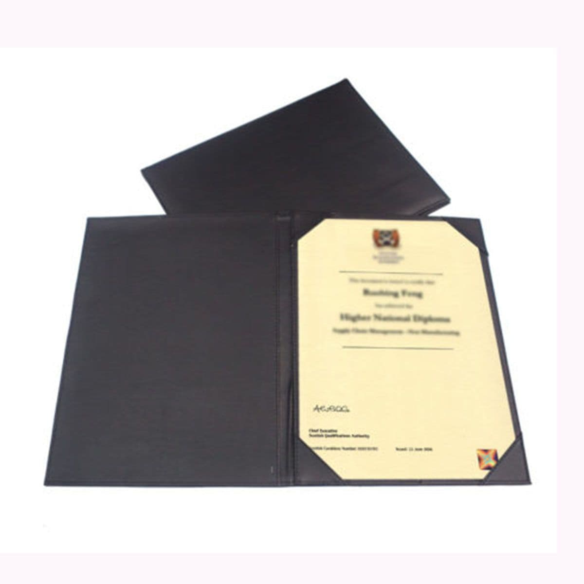 Black Certificate Holder