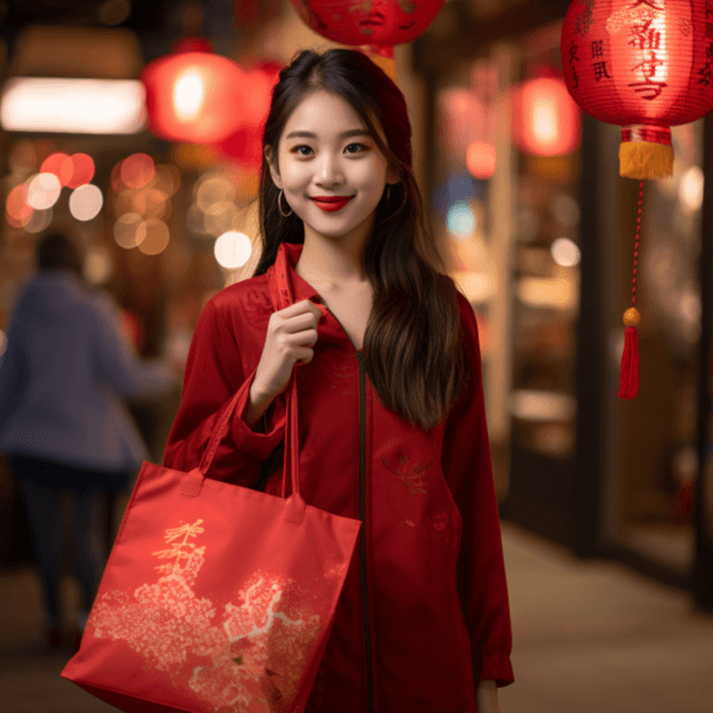 Red Non-Woven Bag