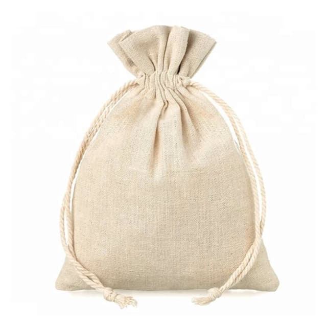 Drawstring Jute Pouch