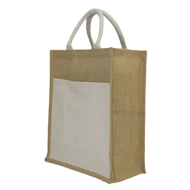 A4 Jute Bag with Canvas