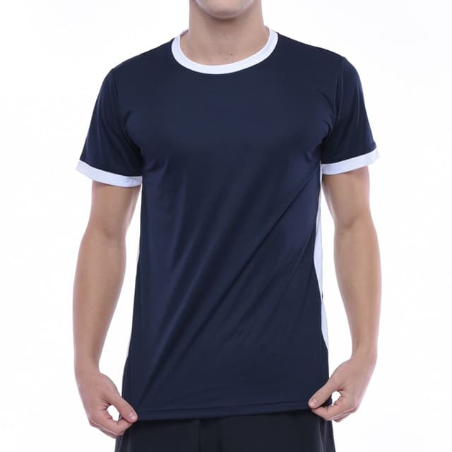 Unisex Contrast Side Panel Crew Neck T-Shirt