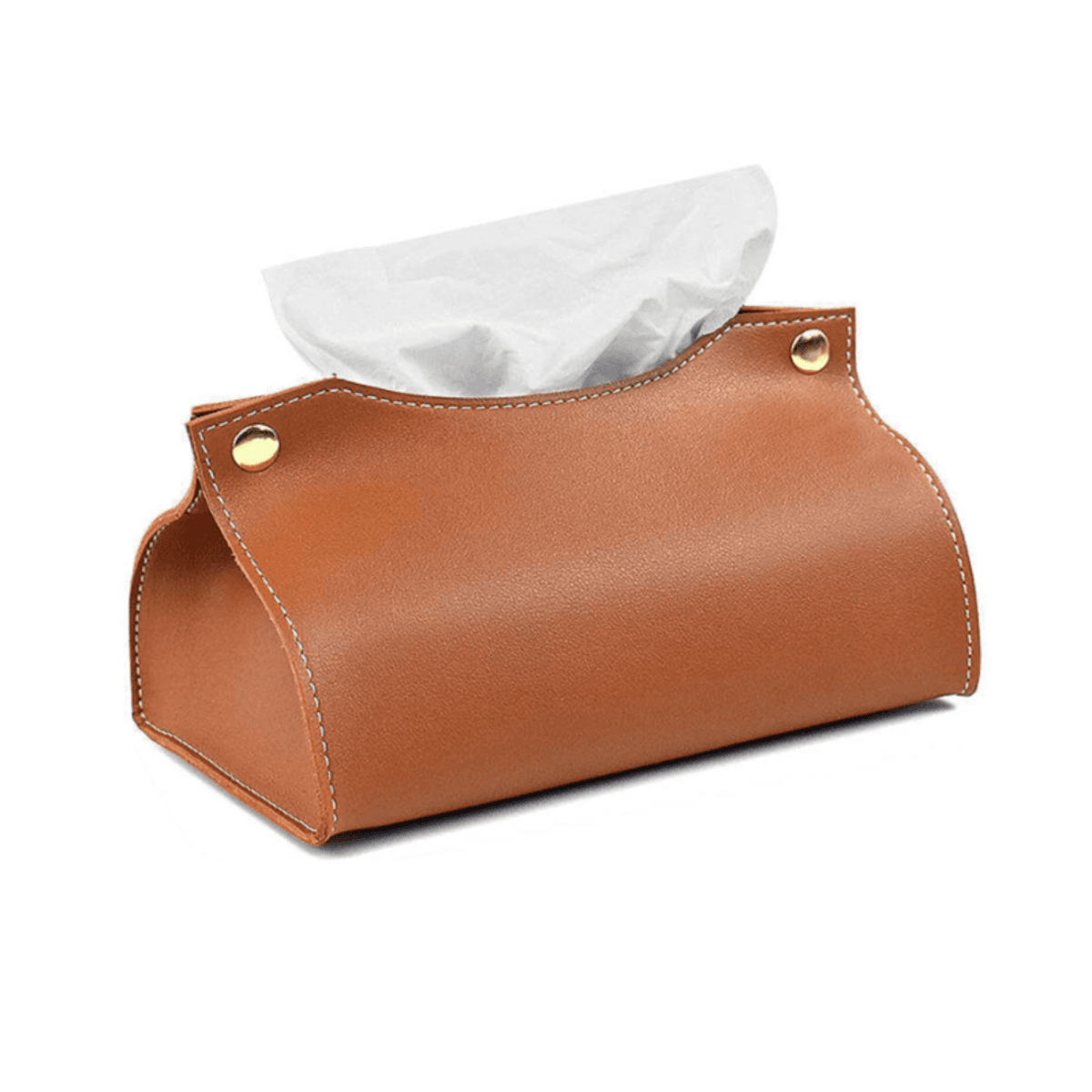 Rectangular Leather Tissue Holder