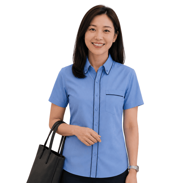 Button-Down with Open Pocket Corporate Uniform