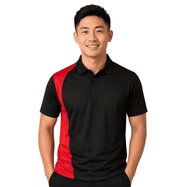 Contrast Side Panel Polo Shirt