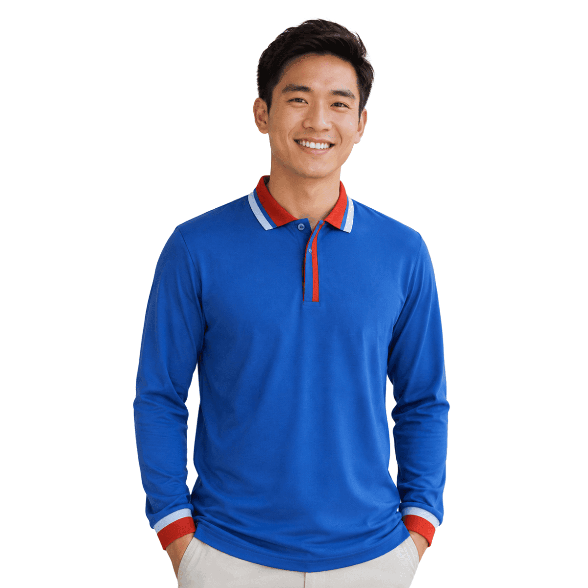 Hidden Placket Long Sleeve
