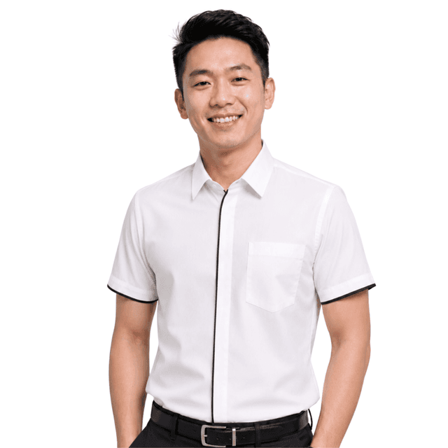 Hidden Pocket Piping Corporate Uniform