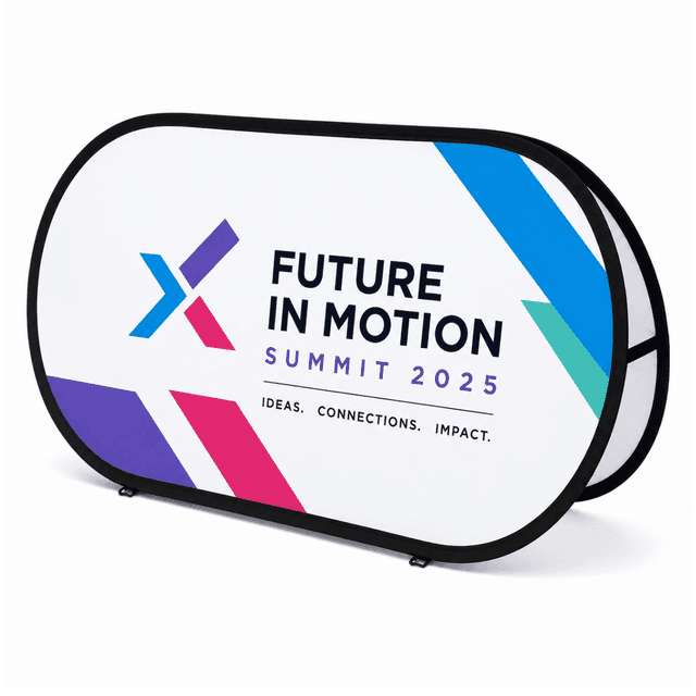 Oval Pop Up Display Banner