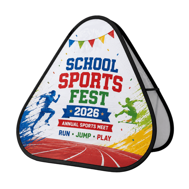 Triangular Pop Up Display Banner