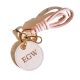 Circular Leather Bag Charm