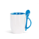 Ceramic Mug with Coating & Spoon