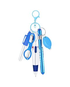 Pen Set (Ballpen, Flashlight, Scissors, Keychain)