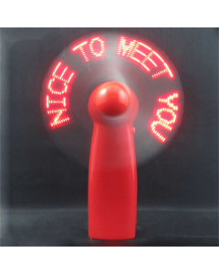 Handheld Fan with Luminous Texts