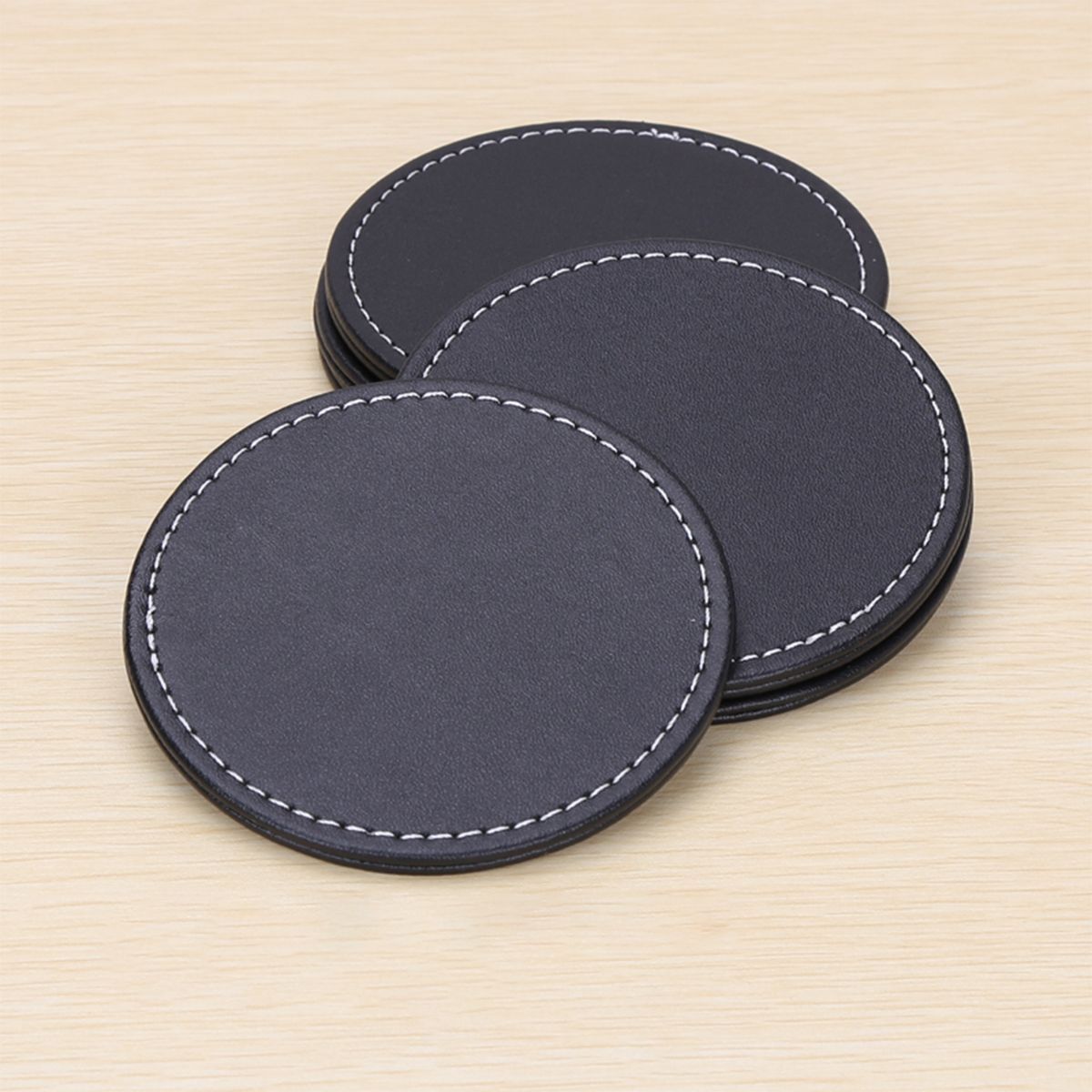 Leather Coasters (Malaysia) w/ Custom Printing Free Delivery