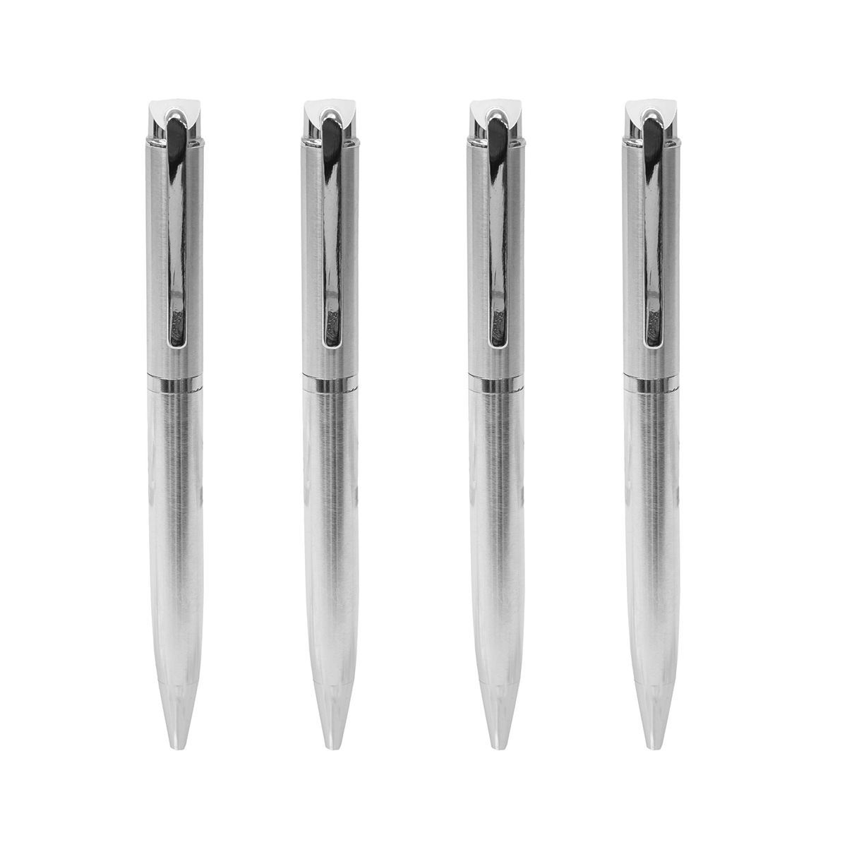 Silver ballpoint Pen (Singapore) w/ Custom Printing Free Delivery